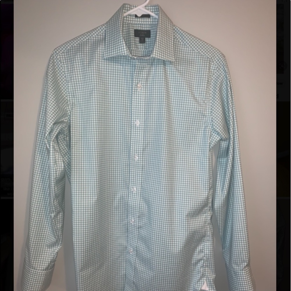 J crew slim plaid button up (gingham)